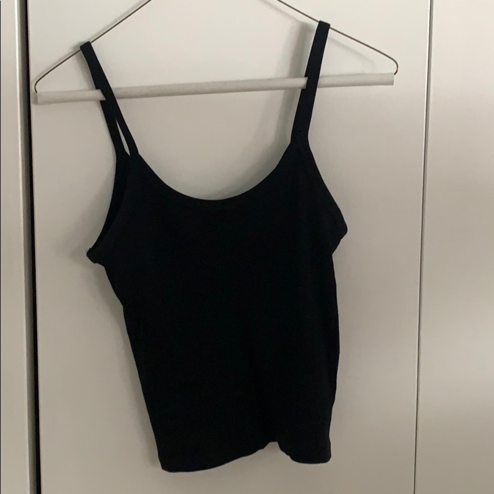 Black tank top